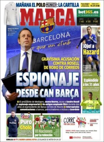 Portadas de la prensa mundial