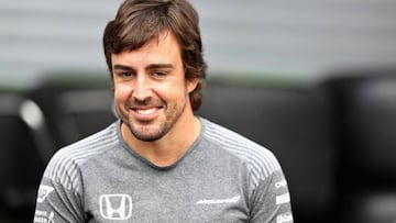 Fernando Alonso, piloto de McLaren, en Spa.