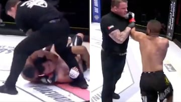 Una de las acciones más sucias de la MMA: casi golpeó al árbitro y acabó descalificado