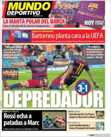 Portadas de la prensa mundial