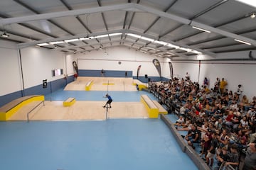 Skatepark indoor Extreme Center de Lanzarote, primera competición del tour internacional World Rookie Tour en España.