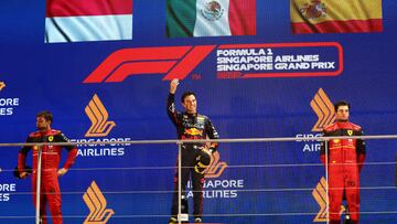 Himno nacional recibe críticas en la premiación de Checo Pérez