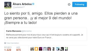 Arbeloa defiende a Benzema: "Pierden al mejor '9' del mundo"