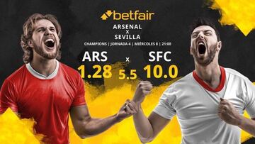 Arsenal FC vs. Sevilla FC: horario, TV, estadísticas, clasificación y pronósticos