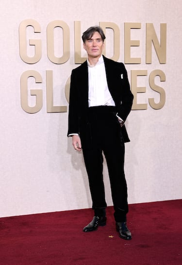 Cillian Murphy durante la alfombra roja de la 81ª edición de los Globos de Oro que se ha celebrado en el Beverly Hilton de Los Ángeles.