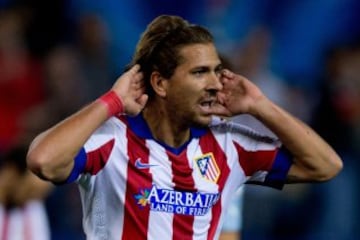 Alessio Cerci celebrando el quinto gol para el Atlético de Madrid 