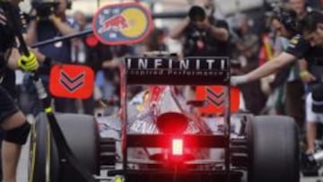 <b>AL MÁXIMO. </b>Red Bull y Webber pelearán por remontar posiciones.