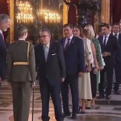 El detalle de Leonor con uno de los padres de la Constitución