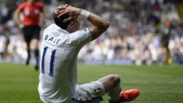 Gareth Bale, con el 11 a la espalda durante un partido con el Tottenham.