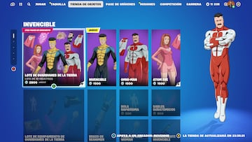 fortnite skins invencible atom eve omni man