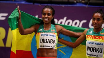 Dibaba gana el 3.000 y pone la primera piedra de su doblete