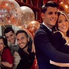 Fiesta rojiblanca para celebrar el cumpleaños de Alice Campello