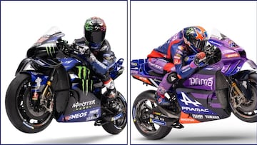 Rins y Miller, con las Yamaha del Monster Energy y del Pramac para MotoGP 2025.