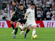 Brahim Díaz ante Lucas Cepeda.