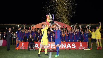 02/06/18 FUTBOL FEMENINO
PARTIDO FINAL COPA DE LA REINA
ATLETICO DE MADRID - BARCELONA
ALEGRIA CAMPEONES COPA TROFEO CELEBRACION