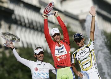 El ciclista italiano ganó la Vuelta a España en 2010, era su primera participación en la ronda española.