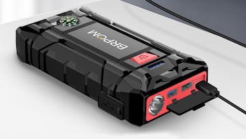 Arrancador de batería para vehículos y otros dispositivos disponible en Amazon.