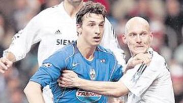 <b>VERDUGO BLANCO. </b>Ibrahimovic fue el mejor de la Juve en el último doble duelo de Champions.