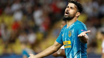 Soccer Football - Champions League - Group Stage - Group A - AS Monaco v Atletico Madrid - Stade Louis II, Monaco - September 18, 2018 Atletico Madrid's Diego Costa reacts REUTERS/Eric Gaillard