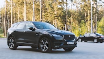 Borisov, Belarus - May 09, 2018: powerful car in the parking lot