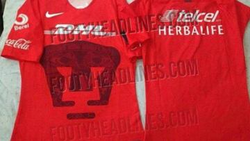 Filtran uniforme de portero de Pumas para el Apertura 2018