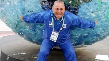 El entrenador de boxeo de Samoa Lionel Elika Fatupaito.