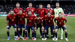 Once titular de Espa&ntilde;a ante Grecia en el partido de clasificaci&oacute;n al Mundial de Qatar disputadoen Atenas
 