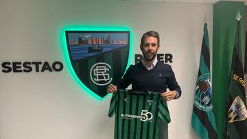 Aitor Calle, técnico del Sestao River: “Tengo claro que vamos a competir para sacarlo adelante”