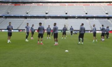 Entrenamiento del Real Madrid en el Allianz Arena en imágenes