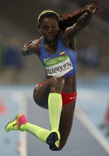 Caterine Ibargüen medalla de oro en Salto Triple