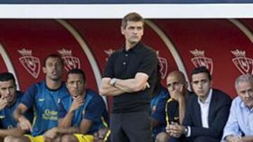 <b>SIN CONFIANZAS. </b>Vilanova sabe que el rendimiento de su equipo en Pamplona no fue el deseado y por eso acudirá cauteloso al Bernabéu.