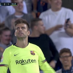 La reacción de Piqué a su error colegial: un signo de impotencia