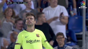 La reacción de Piqué a su error colegial: un signo de impotencia