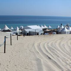 Jaimas en el desierto para dormir en el Mundial de Qatar