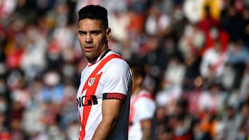 Falcao, en un partido con el Rayo.