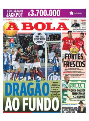 Portadas de la prensa deportiva