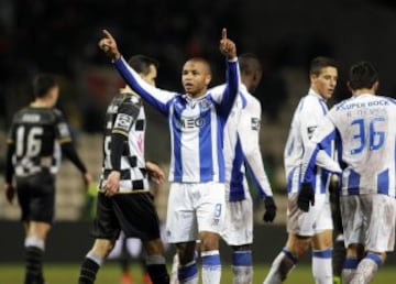 Jackson Martínez participó de la jugada del primer gol ante Boavista. Al final fue victoria 2-0