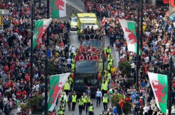 Las imágenes de Gareth Bale y la selección de Gales en Cardiff