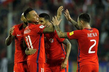 Chile - Ecuador, en imágenes