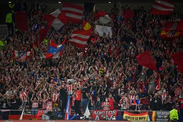 Aficionados del Atlético de Madrid.