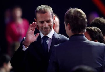 Close calls | UEFA President Aleksander Ceferin at the EURO 2020 draw.