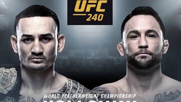 Cartel del UFC 240: Holloway vs Edgar.