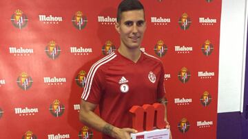 Sergi Guardiola, el mejor jugador del mes de agosto del Real Valladolid.
