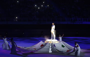 Uno de los eventos durante la ceremonia de apertura de los XXIII Juegos Centroamericanos, que tuvo a Shakira como artista principal.