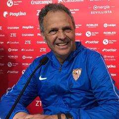 Caparrós: "Soy optimista con Escudero, Sarabia y André Silva"