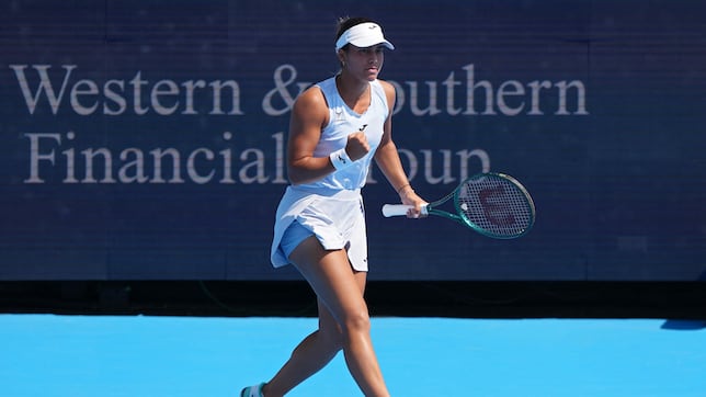 Jessica Bouzas, cada vez más a gusto en las pistas centrales