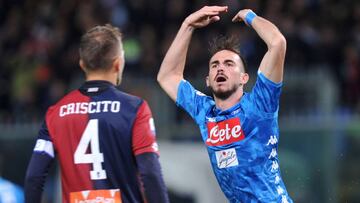 Fabi&aacute;n celebra su gol ante el Genoa.