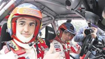 <b>EN EL EQUIPO DE LOEB. </b>Sordo ya estuvo junto al francés hace unos días en Cantabria, ahora en Mónaco comparte marca y categoría con el campeón galo y Xevi Pons.