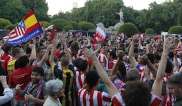 La celebración en la plaza de Neptuno