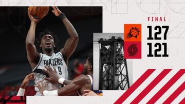 Phoenix sigue sumando en el Oeste ante Portland. Atlanta gana por la m&iacute;nima a los Raptors. Adem&aacute;s, victorias de Hornets, Heat, Sixers, Bucks y Kings.